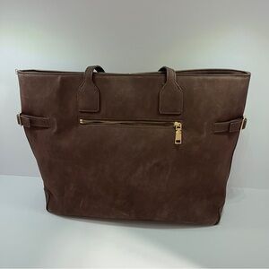 Urban Expressions Purse - Brown Faux Suede Tote